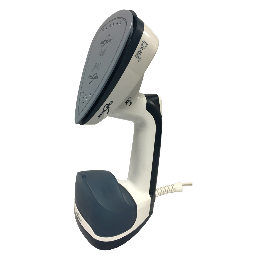 Eurosteam® Duet with head flipped for vertical steaming